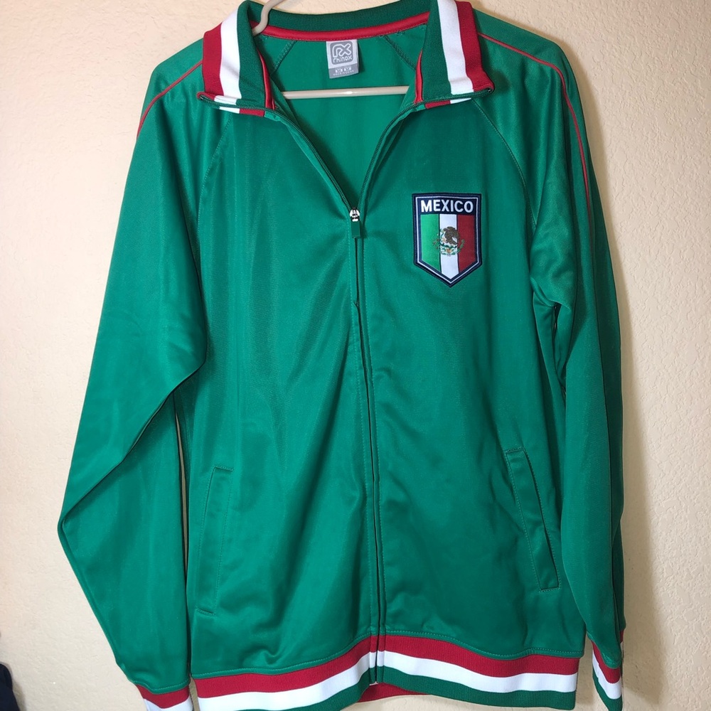 Rhinox Mexico Soccer Team Zip Up Jacket, Medium, pet/smoke free home